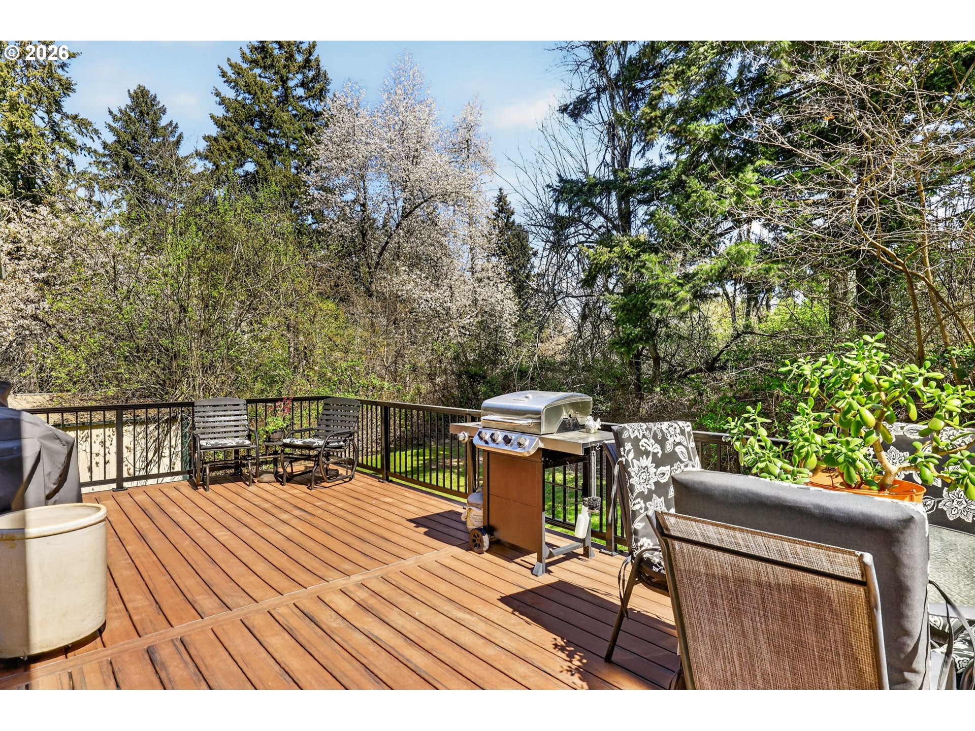 21155 Southeast Foster Road Damascus, OR 97089 - Photo 46 of 48 a view of balcony with wooden floor and outdoor seating
