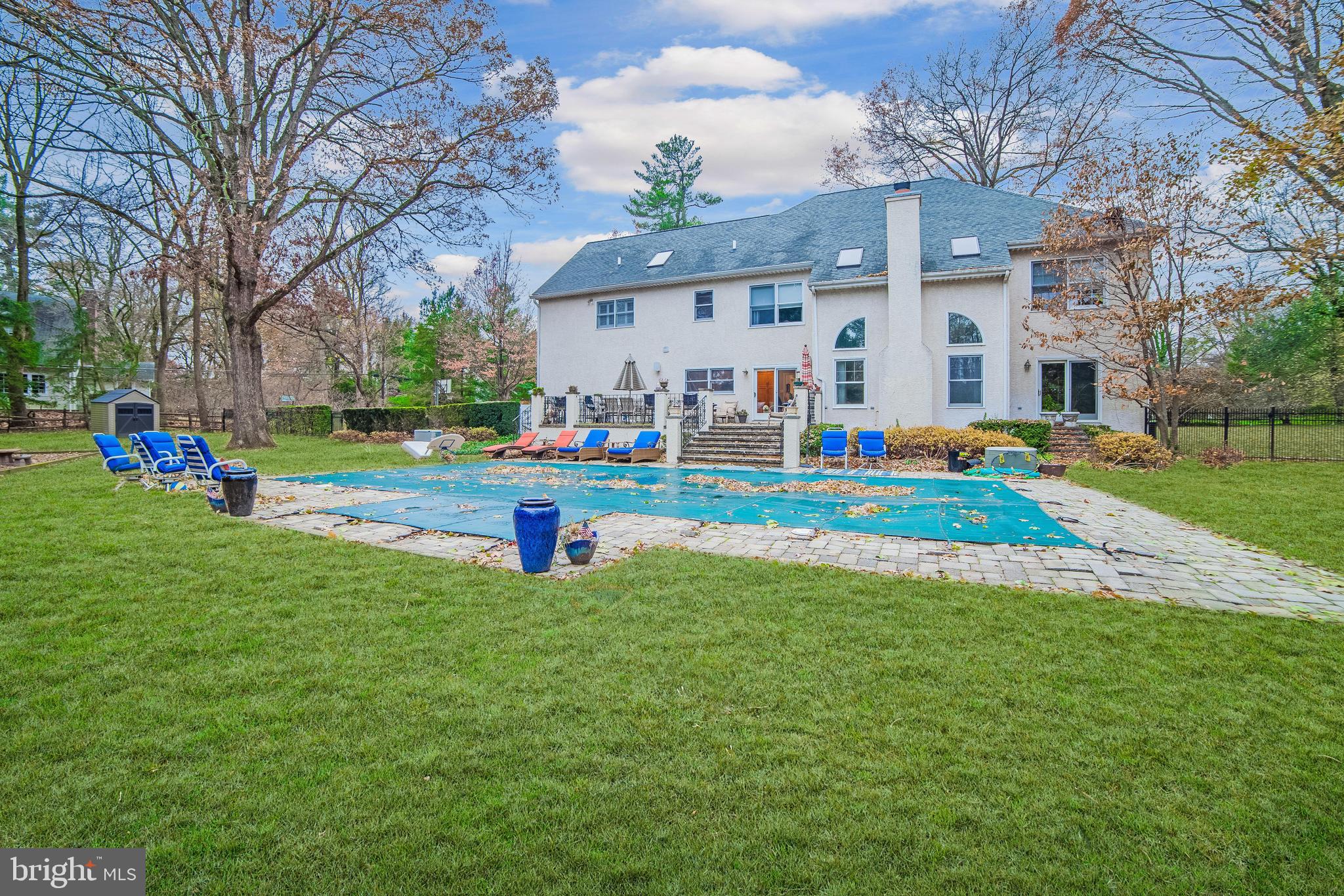 533 North Spring Mill Road Villanova, PA 19085 - Photo 39 of 40 Backyard - Pool (professionally closed)