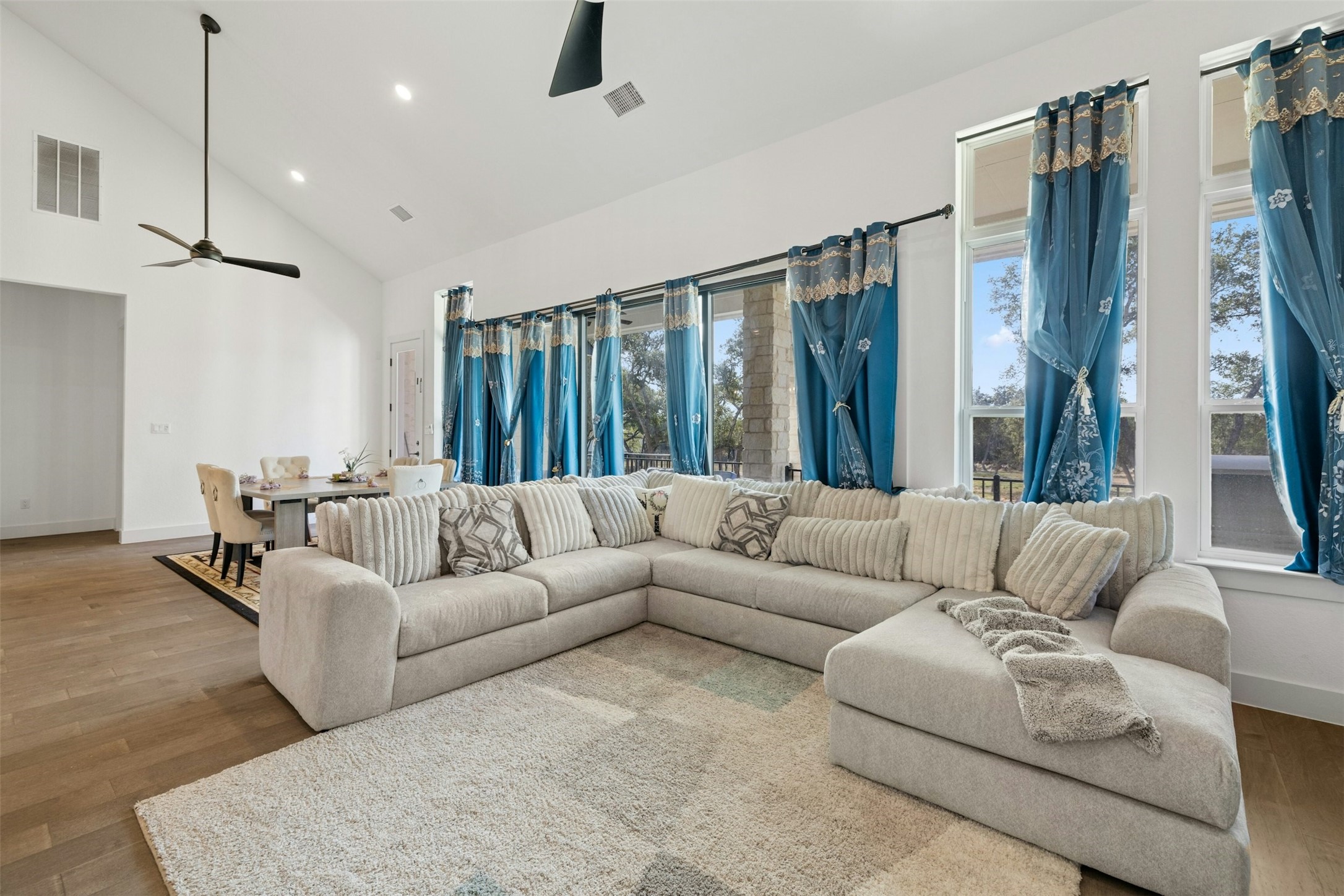 172 Shady Hl Loop Liberty Hill, TX 78642 - Photo 7 of 30 a living room with furniture and a large window