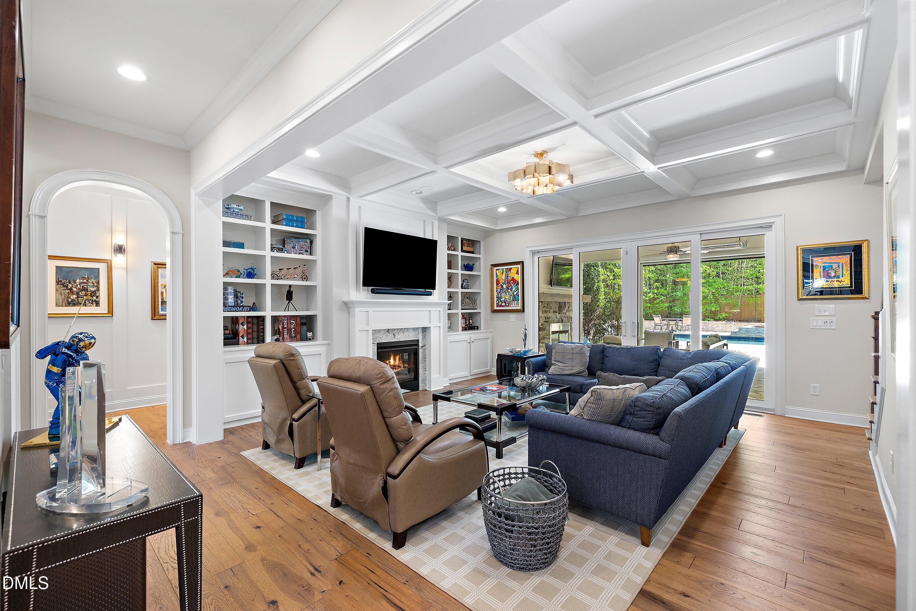 1536 Rock Dove Way Raleigh, NC 27614 - Photo 14 of 100 a living room with furniture and a flat screen tv