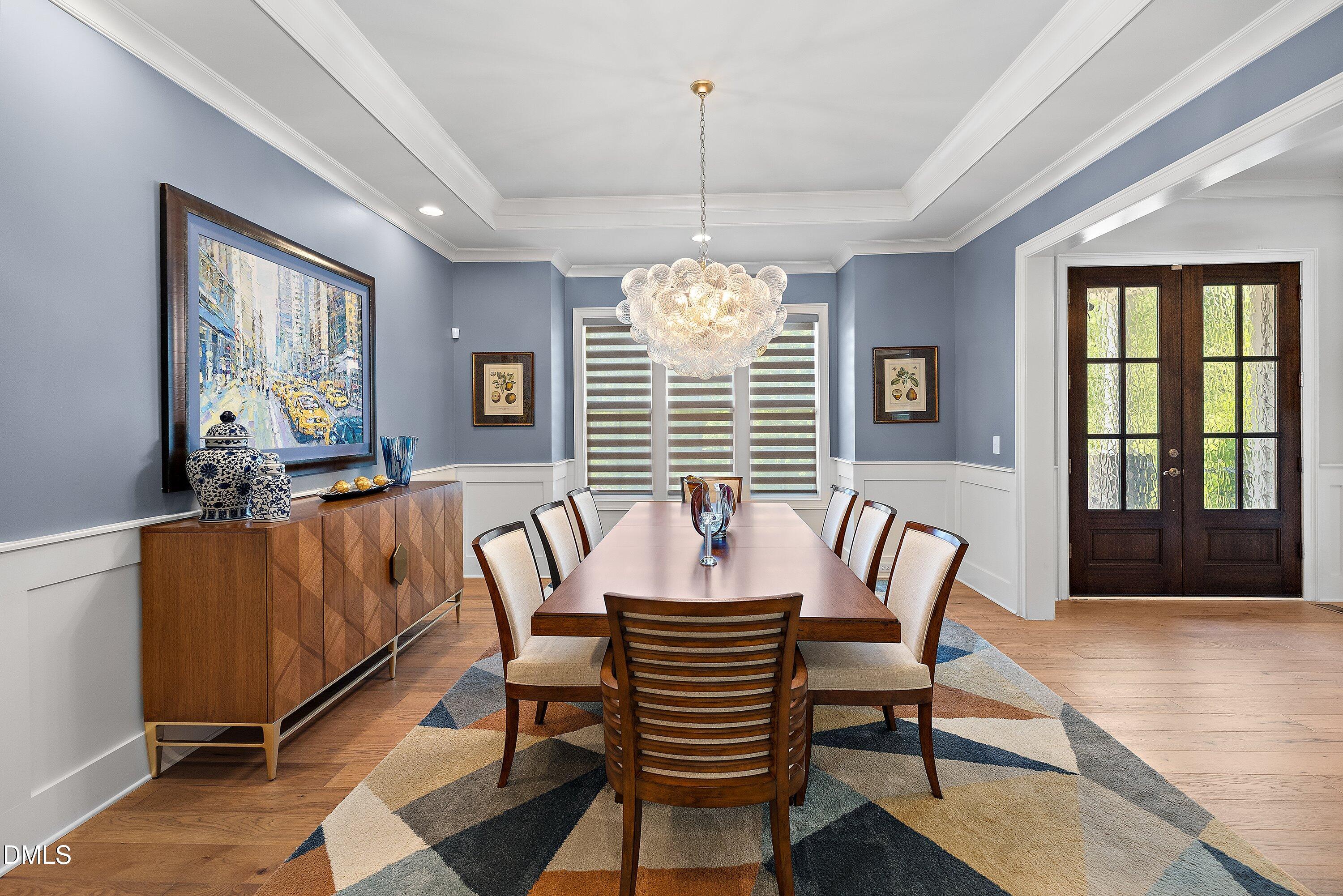 1536 Rock Dove Way Raleigh, NC 27614 - Photo 9 of 100 a view of a dining room with furniture window and wooden floor