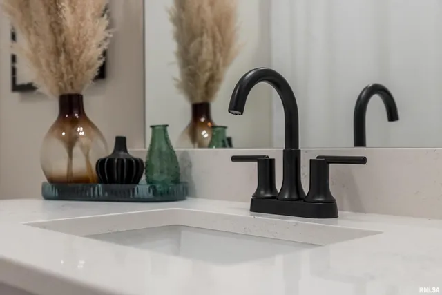 a close view of sink