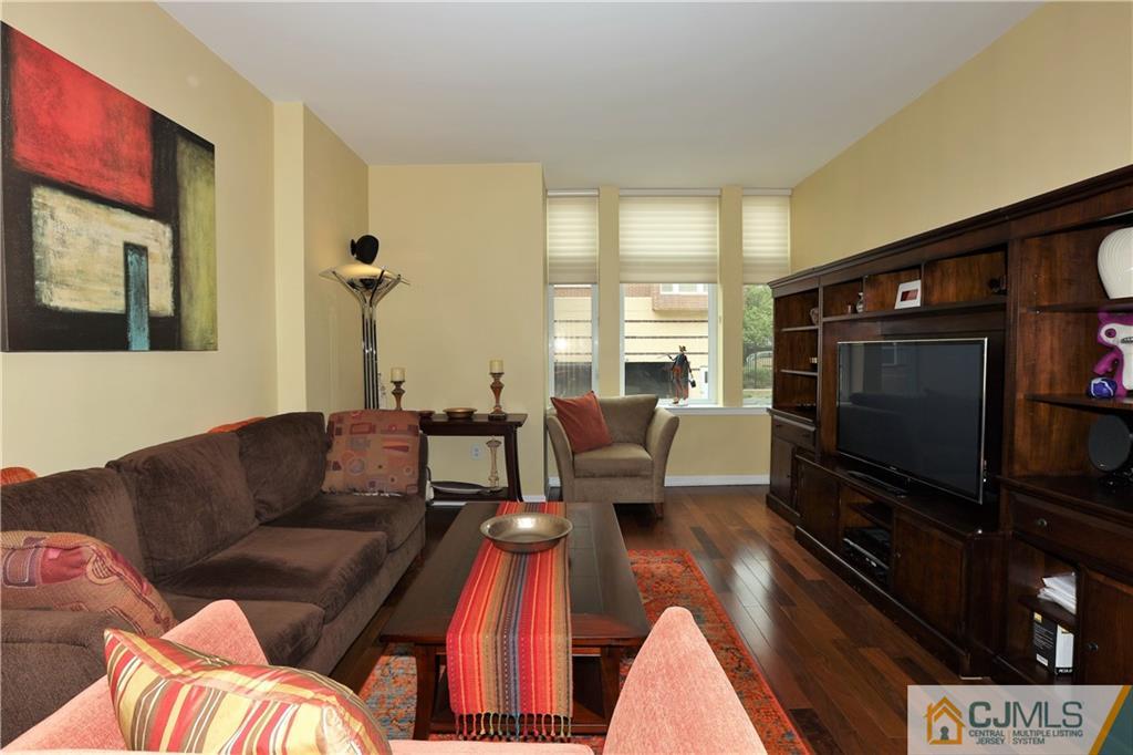 358 Rector Street, Unit 219 Perth Amboy, NJ 08861 - Photo 4 of 17 a living room with furniture and a flat screen tv