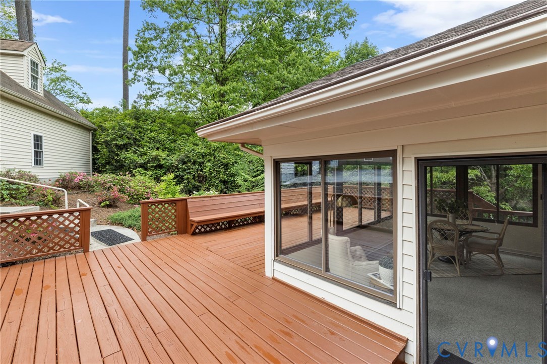3140 Archdale Road Richmond, VA 23235 - Photo 33 of 48 a view of a patio with couches table and chairs and potted plants