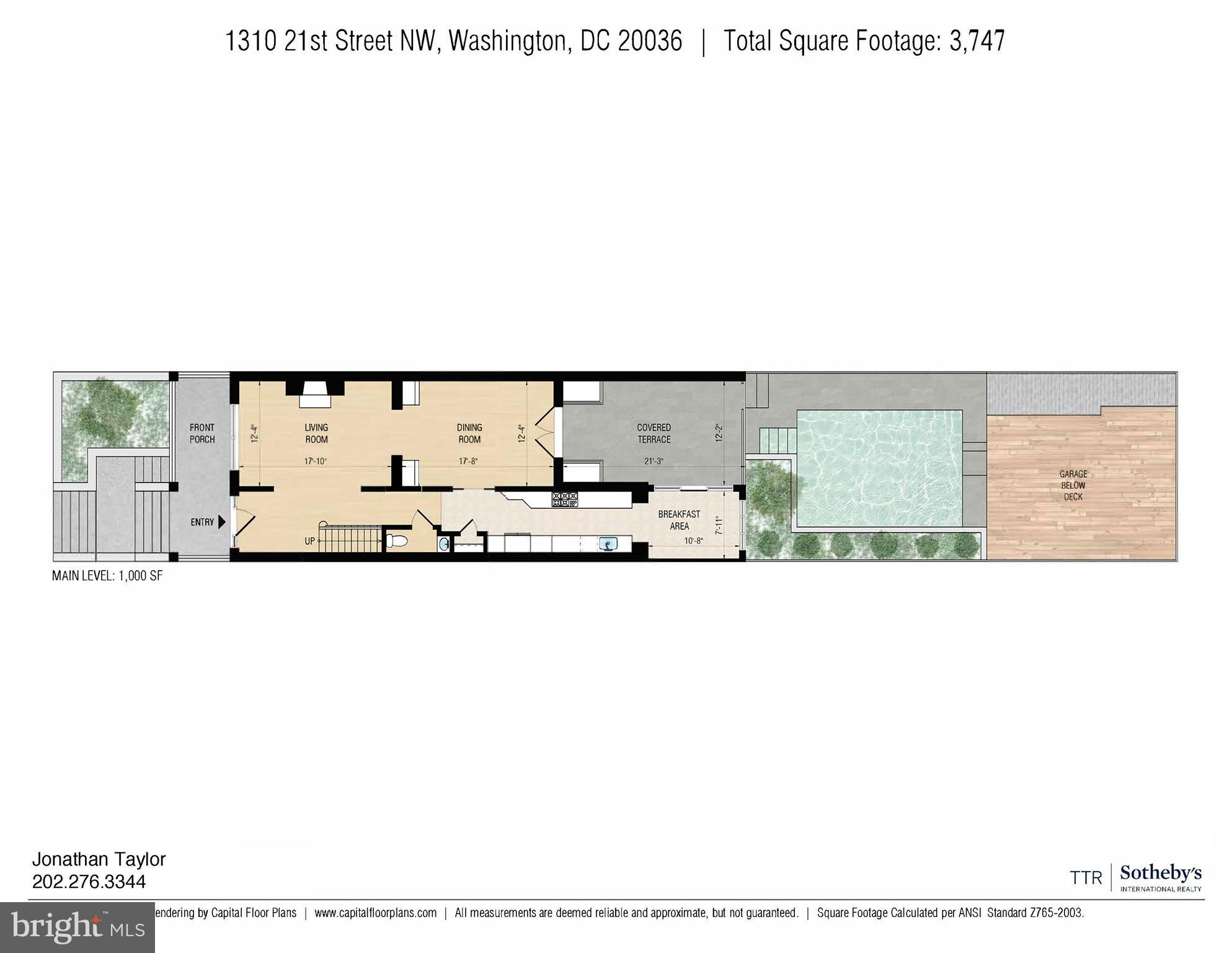 1310 21st Street Northwest Washington, DC 20036 - Photo 58 of 59 Floor plan, main level