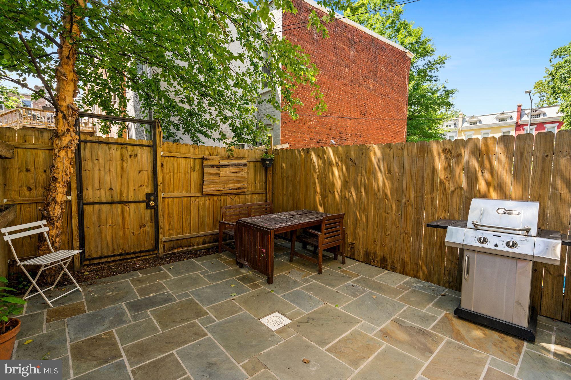832 5th Street Northeast Washington, DC 20002 - Photo 31 of 35 a backyard of a house with table and chairs