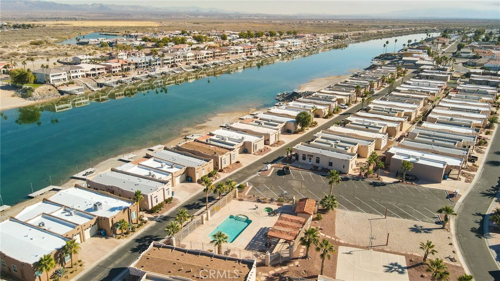 1106 Beach Drive Needles, CA 92363 - Photo 69 of 73 an aerial view of a city with ocean view