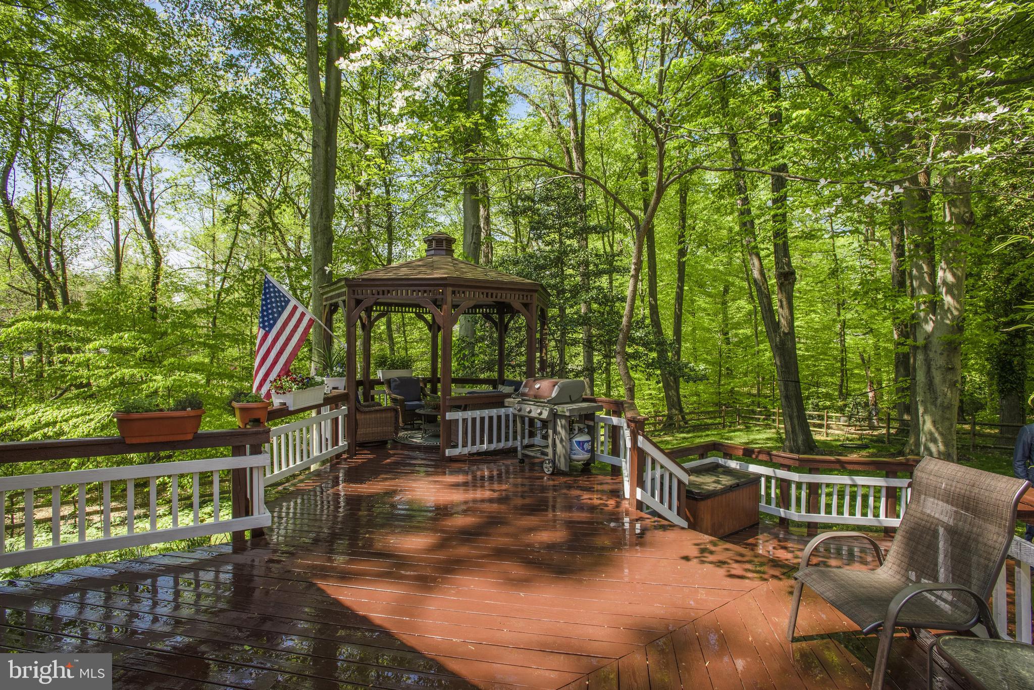 6580 Braddock Road Alexandria, VA 22312 - Photo 11 of 50 Sprawling multi-level back deck with gazebo.