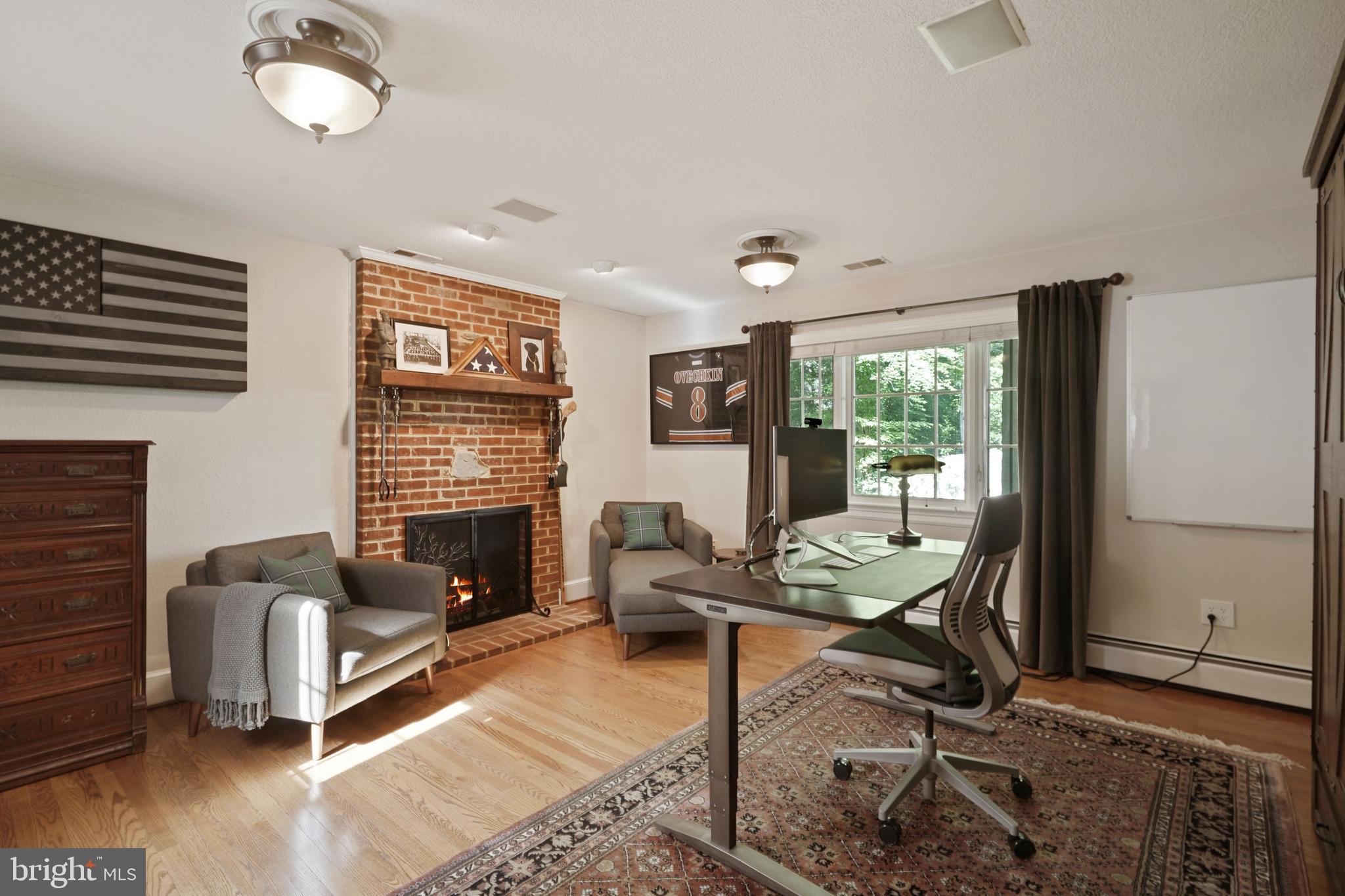 6580 Braddock Road Alexandria, VA 22312 - Photo 25 of 50 1rst floor bedroom/office w/wood burning fireplace