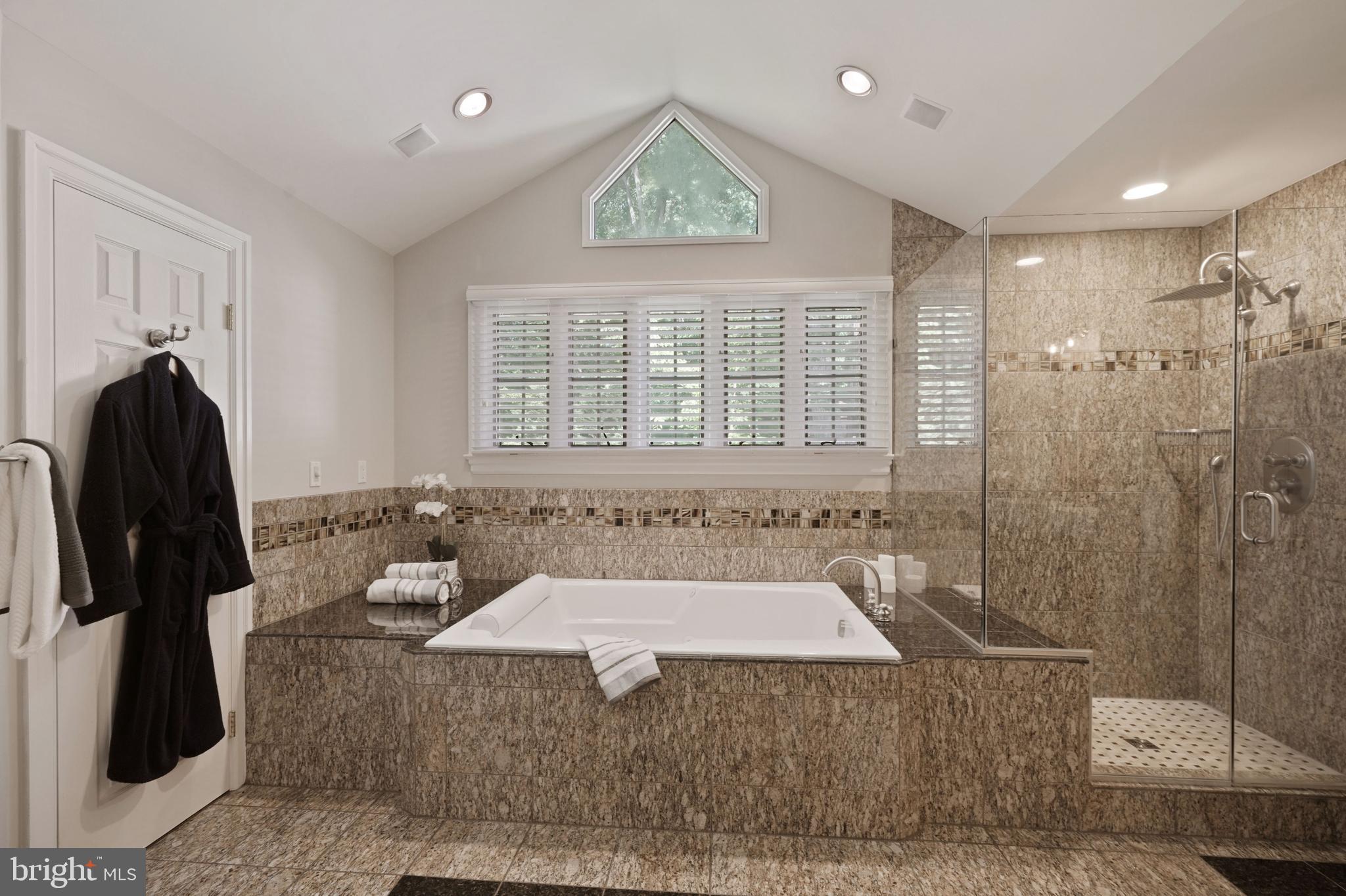 6580 Braddock Road Alexandria, VA 22312 - Photo 33 of 50 Primary bathroom w/ separate glass shower and tub
