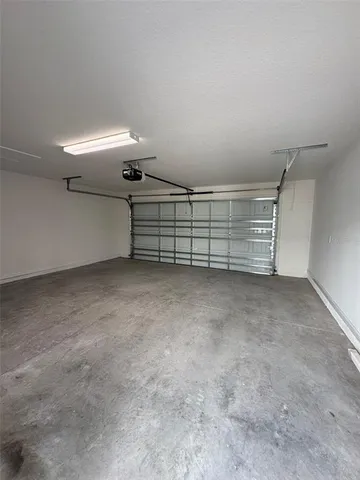 a view of a garage