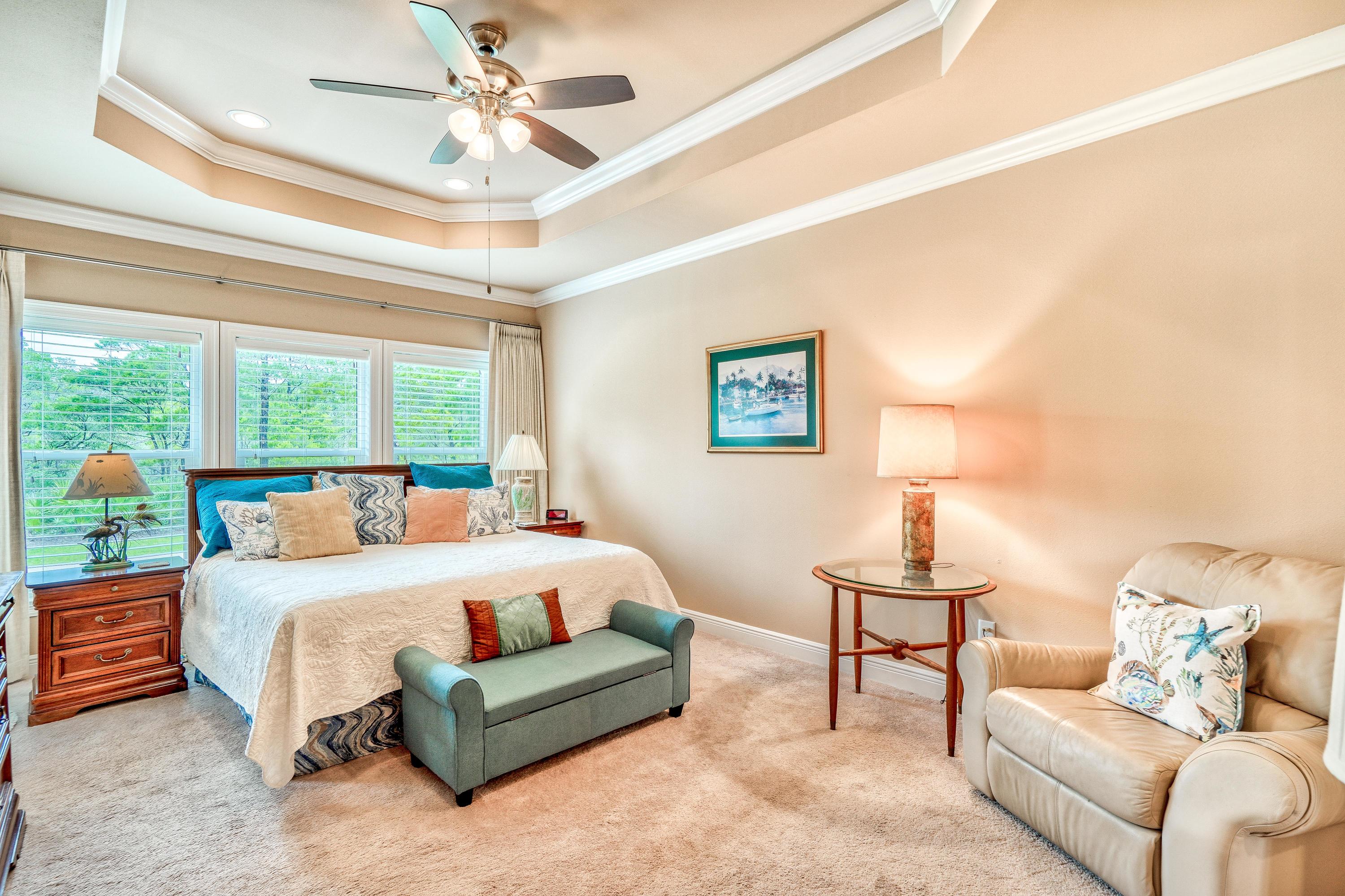 488 Ridge Road Santa Rosa Beach, FL 32459 - Photo 15 of 46 a bedroom with a bed and a couch