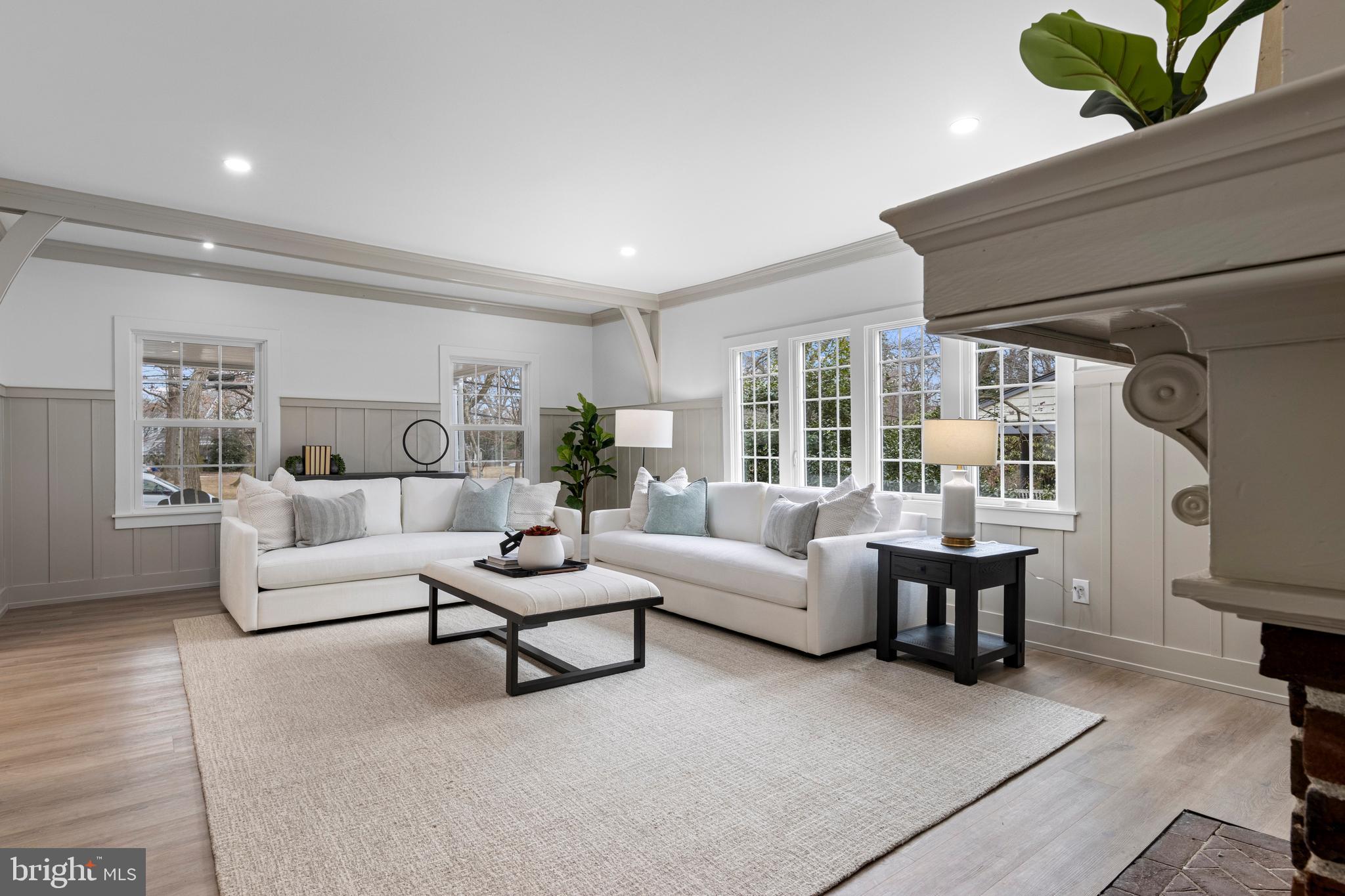 222 Rutgers Avenue Swarthmore, PA 19081 - Photo 4 of 40 a living room with furniture and a potted plant
