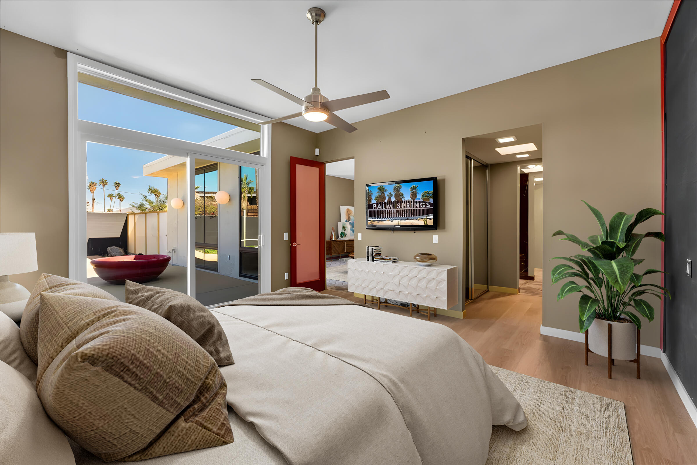 130 West Racquet Club Road, Unit 511 Palm Springs, CA 92262 - Photo 5 of 65 Master Bedroom