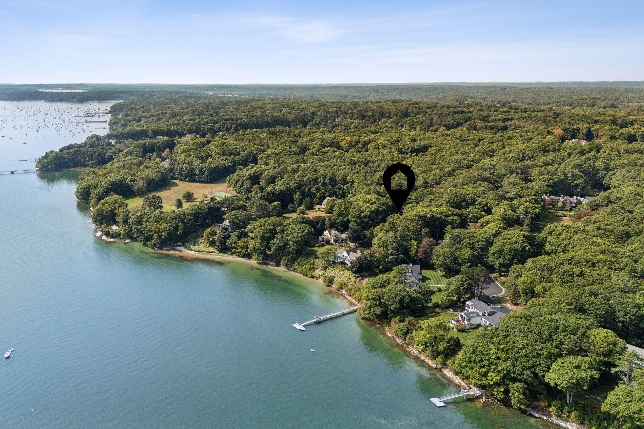3 Russell Road Cumberland Foreside, ME 04110 - Photo 8 of 14 Drone Exterior
