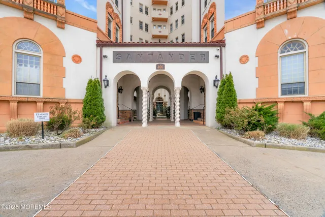 a view of a building with garden