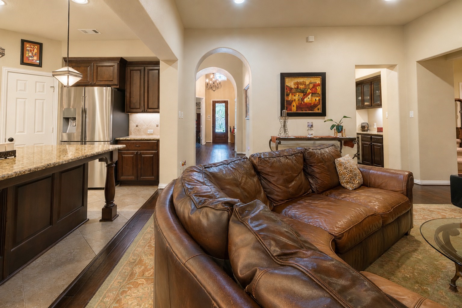 2326 Hamilton Pool Lane Friendswood, TX 77546 - Photo 13 of 49 a living room with furniture and a large window