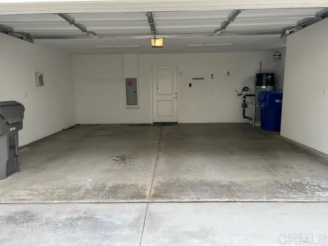 a view of a garage