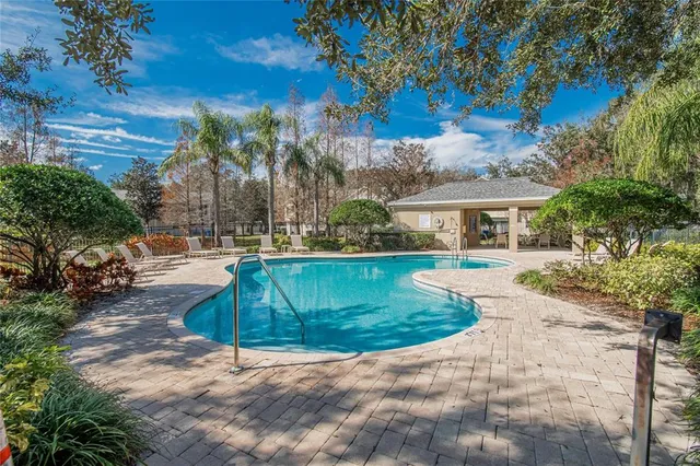 a view of a chairs and table in backyard