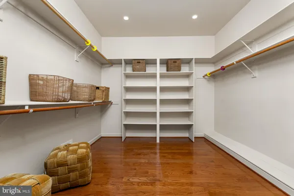 a room with storage and utility room