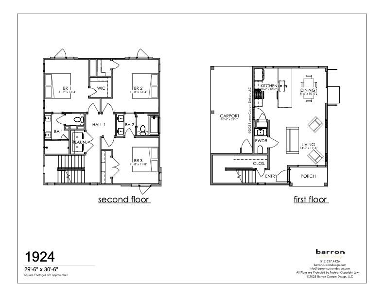 1736 Bunche Road, Unit B1 Austin, TX 78721 - Photo 27 of 28 Floor plan