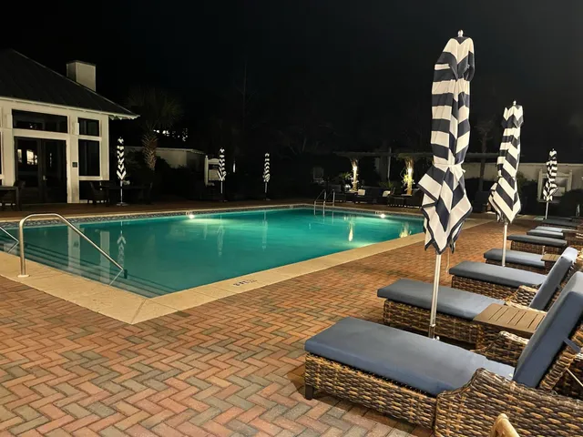 a view of a patio with a yard