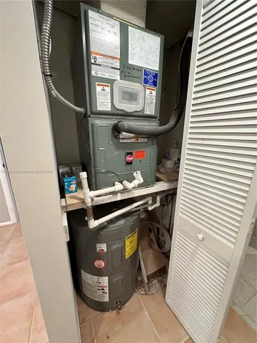 a room with storage and utility