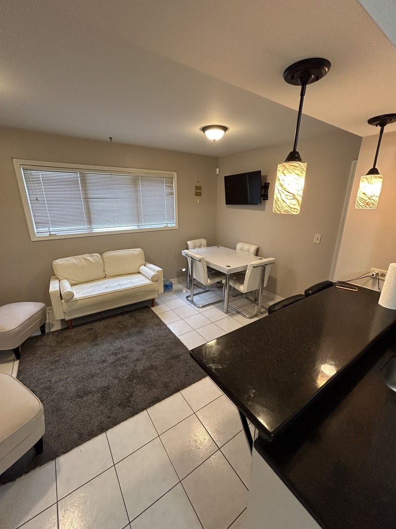 209 East Irving Park Road, Unit 1N Itasca, IL 60143 - Photo 17 of 30 a living room with couches and a flat screen tv
