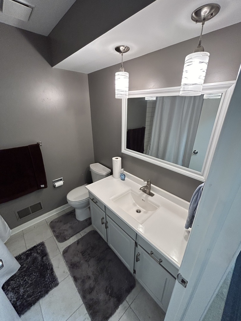 209 East Irving Park Road, Unit 1N Itasca, IL 60143 - Photo 19 of 30 a bathroom with a sink and a mirror