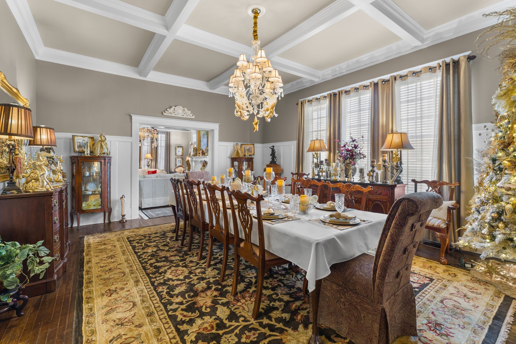 564 East Main Street Jackson, TN 38301 - Photo 13 of 54 a view of a dining room with furniture window and wooden floor