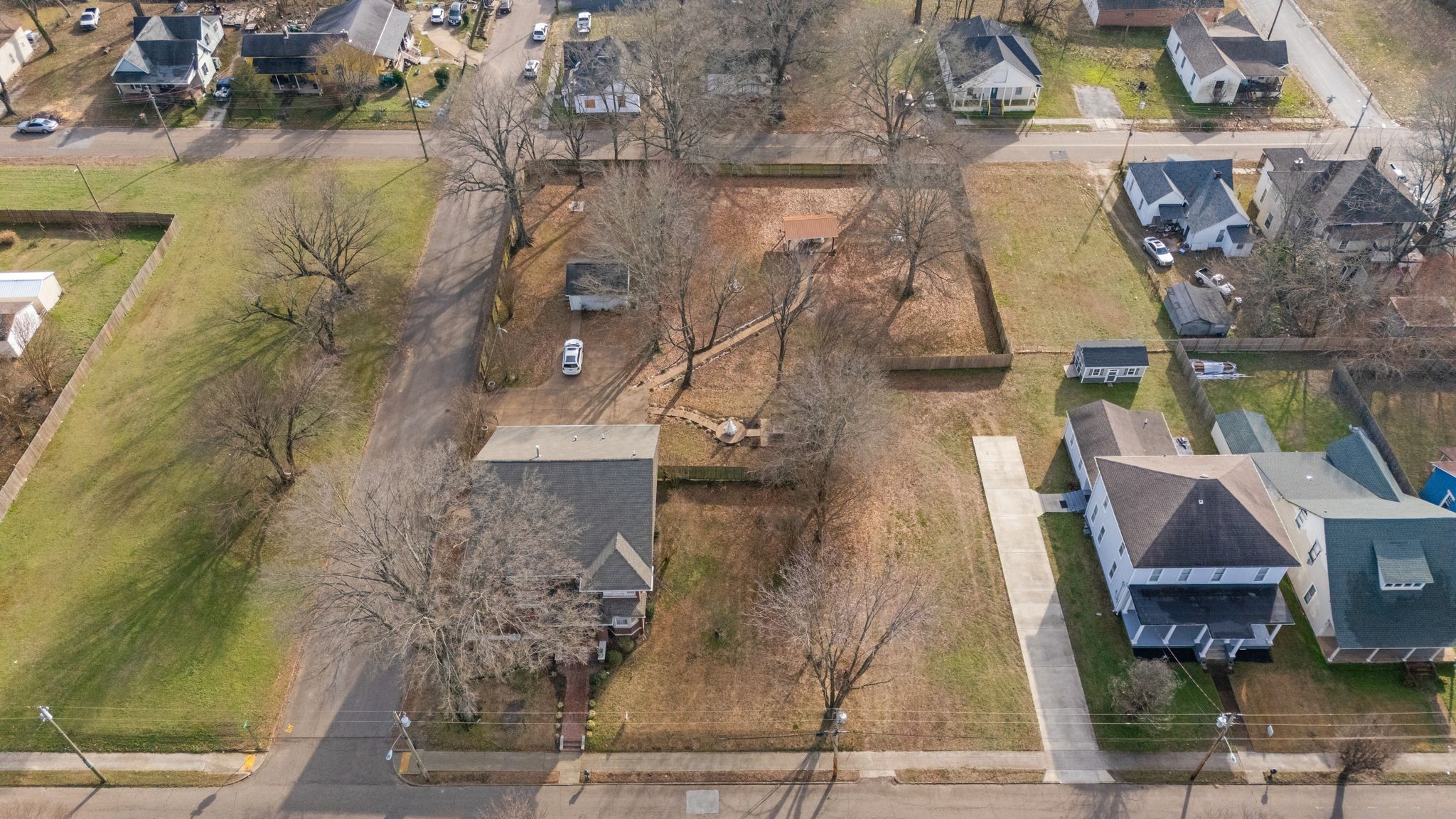564 East Main Street Jackson, TN 38301 - Photo 51 of 54 an aerial view of residential houses with outdoor space