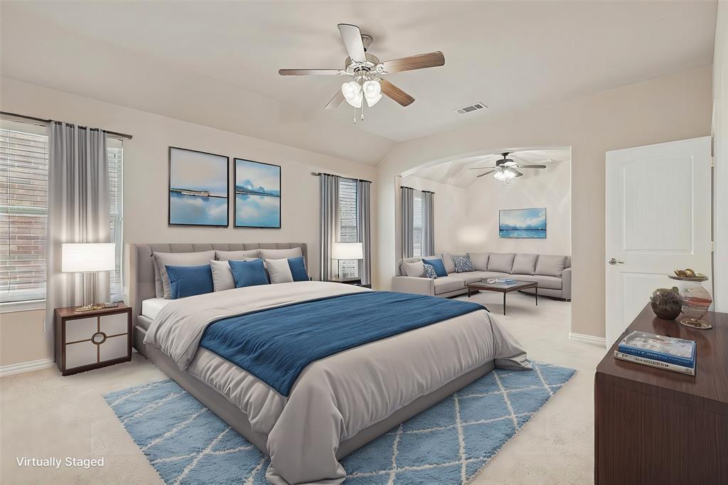 1128 Crest Breeze Drive Fort Worth, TX 76052 - Photo 1 of 37 a bedroom with a bed and window