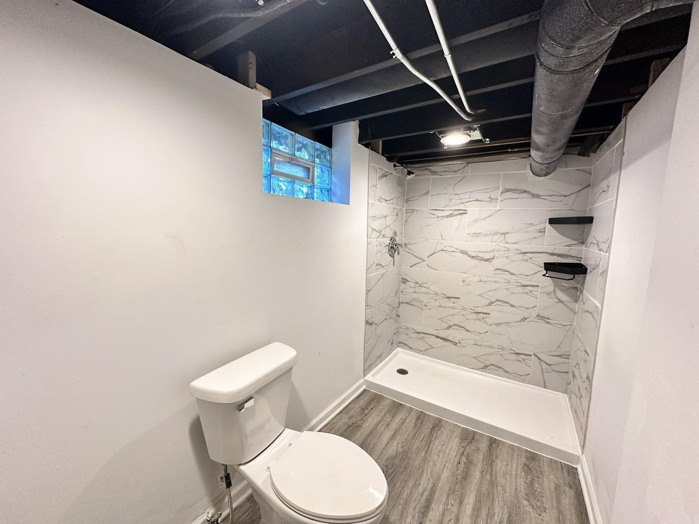 1061 Cottage Place Joliet, IL 60436 - Photo 17 of 21 a bathroom with a toilet and a shower