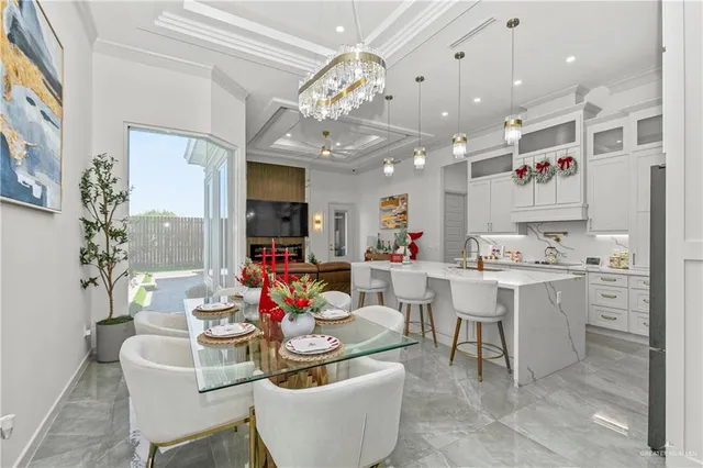 a room filled with furniture and flowers