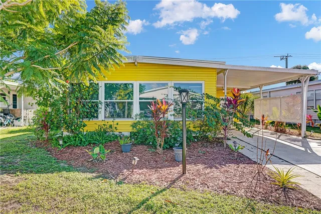 a view of a porch with a backyard