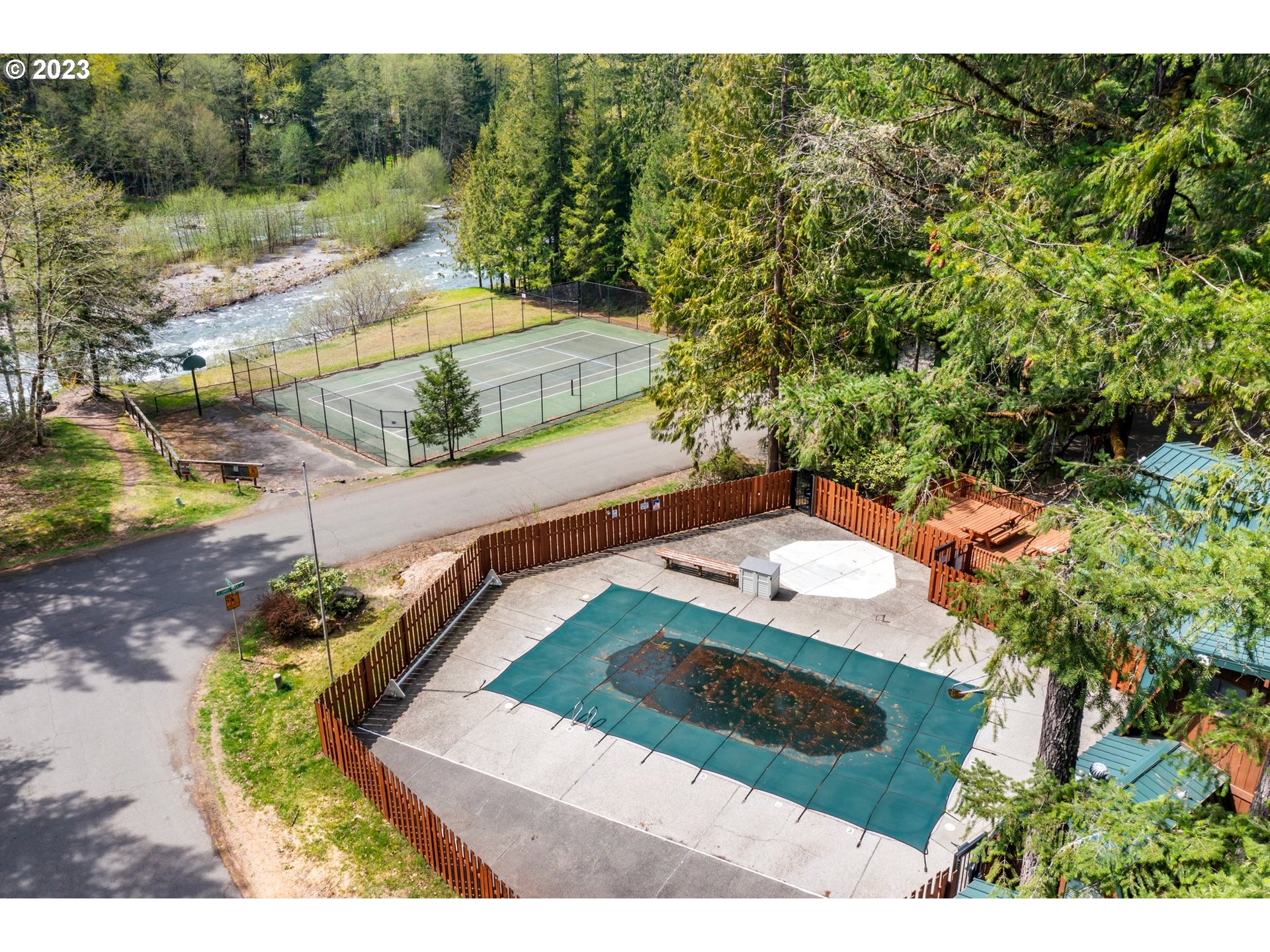 65353 East Timberline Drive Rhododendron, OR 97049 - Photo 27 of 34 a view of a yard with an outdoor space