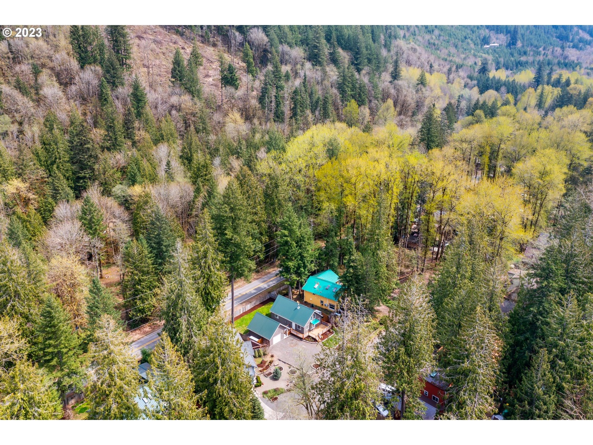 65353 East Timberline Drive Rhododendron, OR 97049 - Photo 34 of 34 a aerial view of a house with a yard