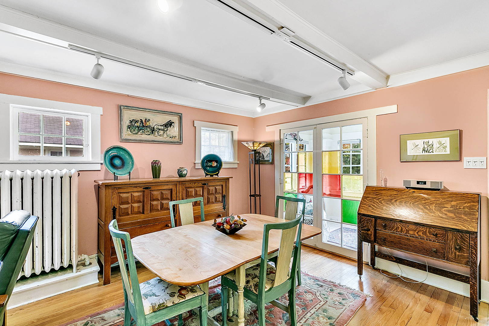 128 Barrypoint Road Riverside, IL 60546 - Photo 5 of 27 a view of a dining room with furniture and wooden floor