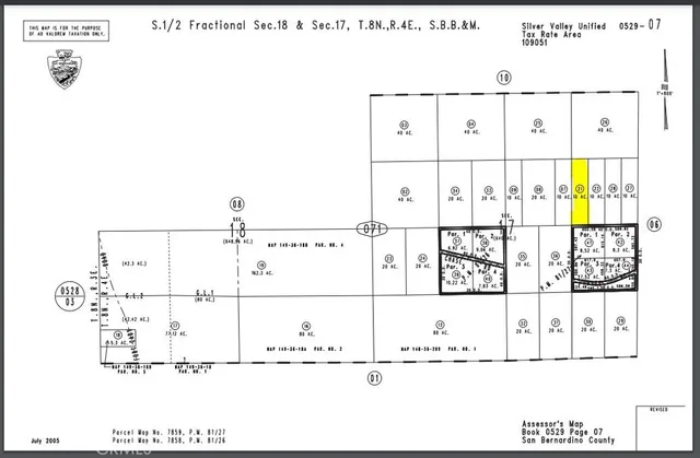 $14,900 | 0 Center(north Of) Parcel 0529-071-21 Road, Newberry Springs, CA 92365