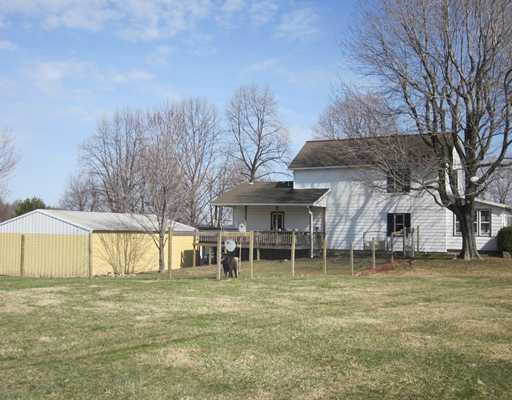 601 Harmony Baptist Road New Castle, PA 16101 - Photo 4 of 16 Exterior Front. SIDE VIEW OF HOME W/ DECK & GARAGE