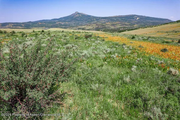 a view of an outdoor space and a mountain