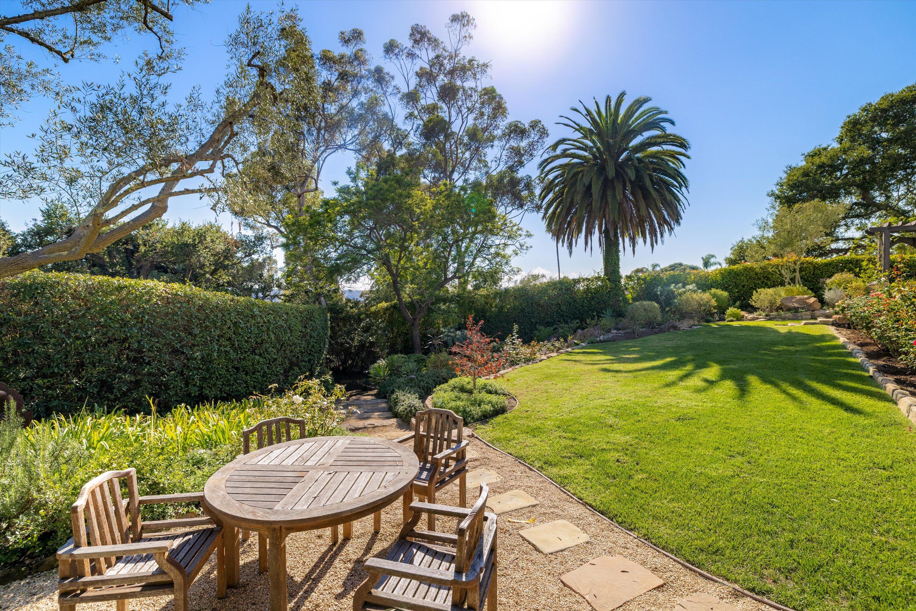 2125 Ridge Lane Santa Barbara, CA 93103 - Photo 29 of 34 Backyard & Sitting Area