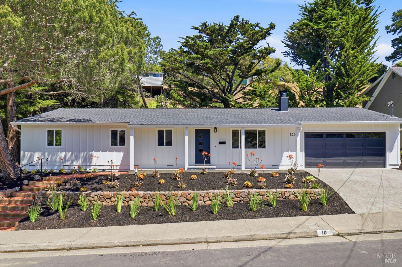 10 Sonora Way Corte Madera, CA 94925 - Photo 1 of 1 front view of a house with a yard