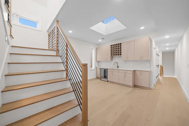 a view of kitchen and sink
