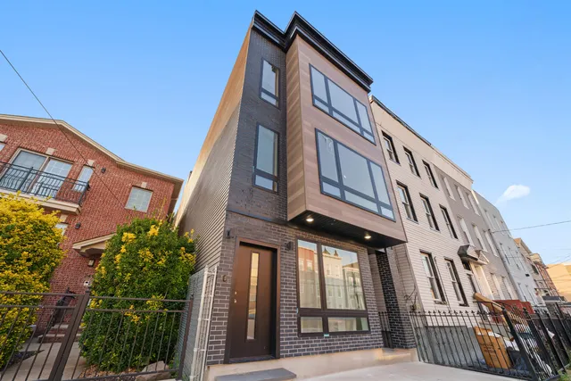 a front view of a building