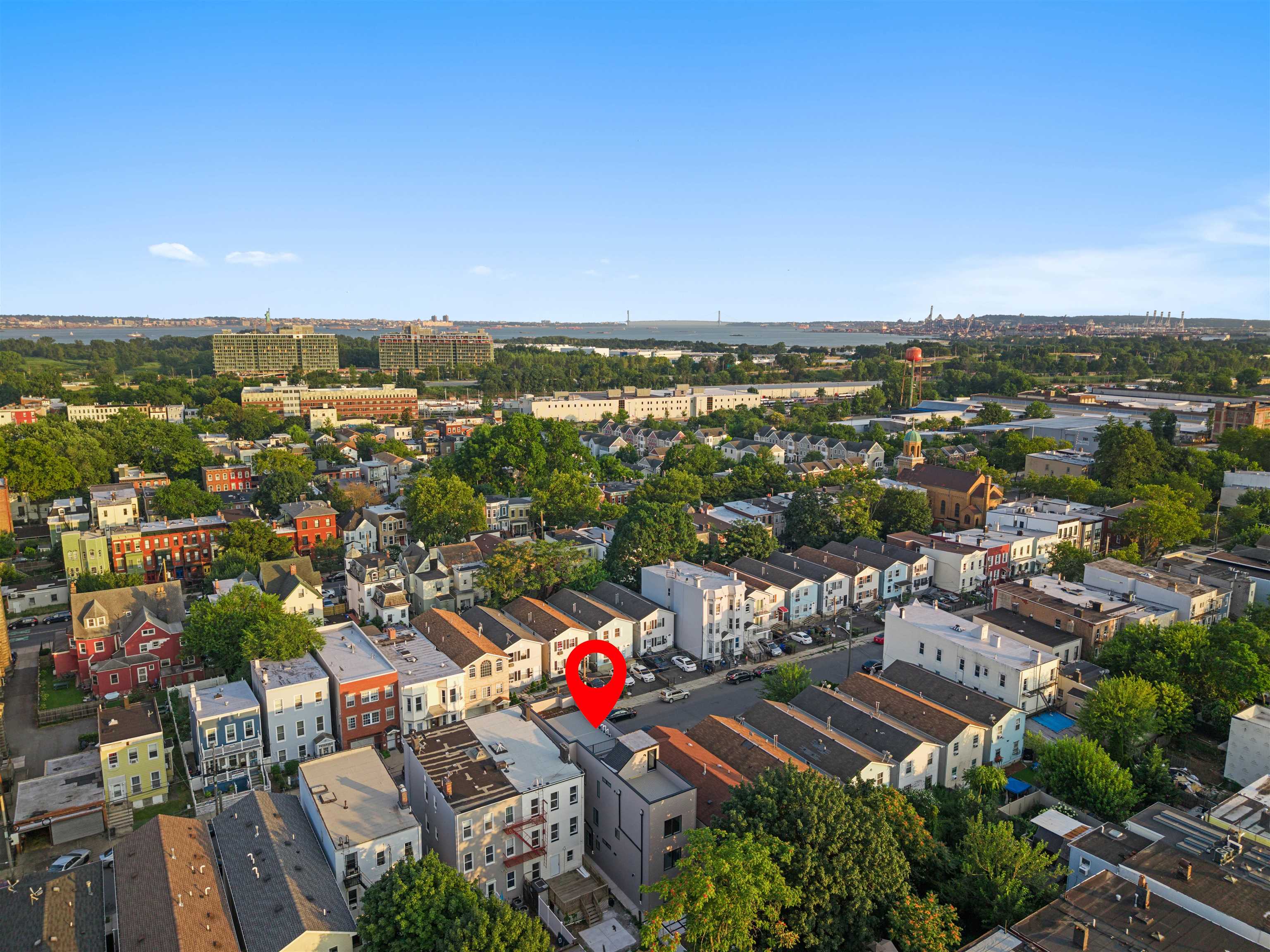 249.5 Halladay Street, Unit 2 Jersey City, NJ 07304 - Photo 35 of 36 an aerial view of a city