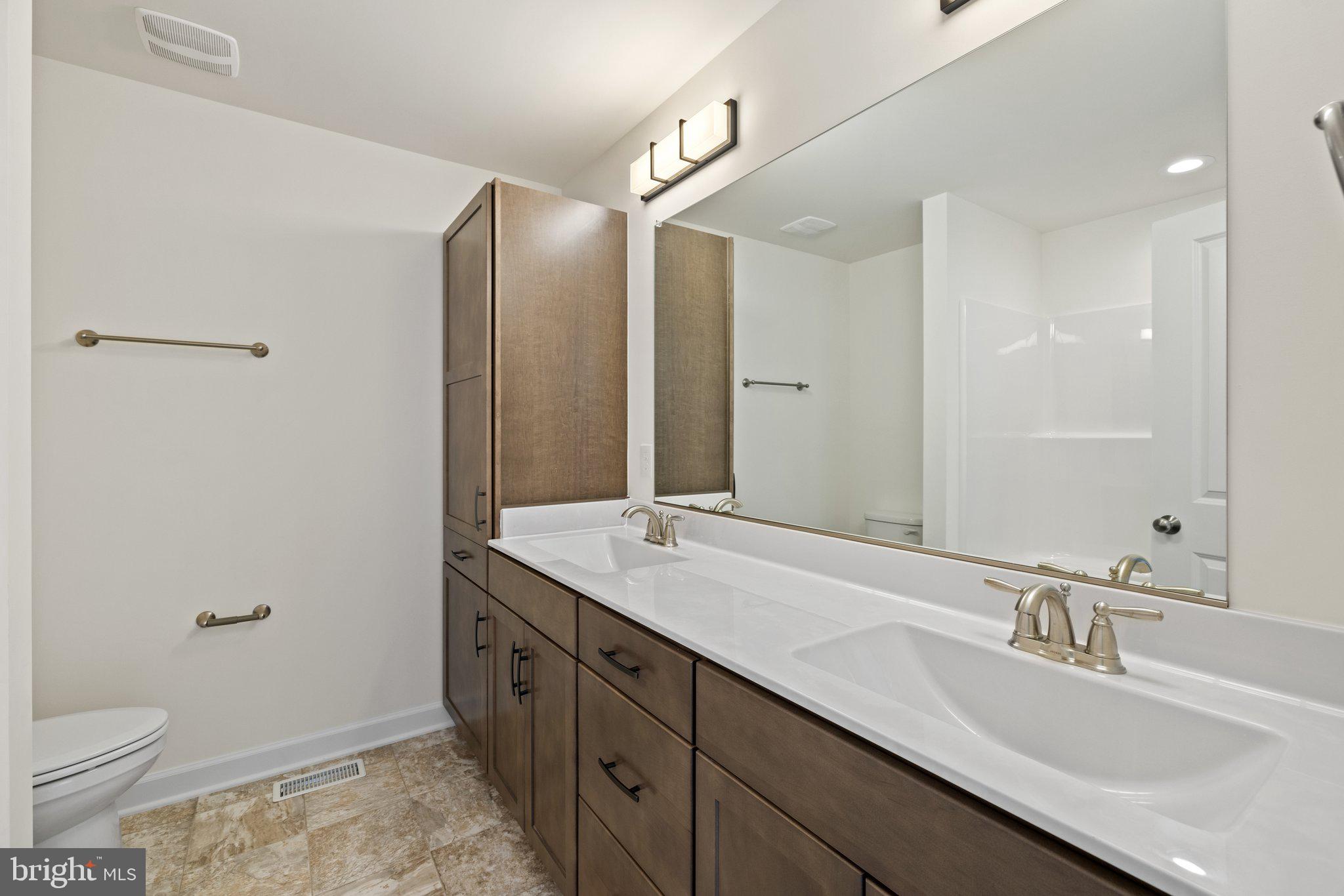 141 Oak View Street Culpeper, VA 22701 - Photo 39 of 46 a bathroom with a sink and mirror with toilet