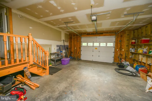 a view of a field with an trees