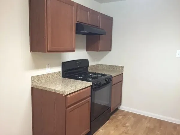 a view of hallway with windows