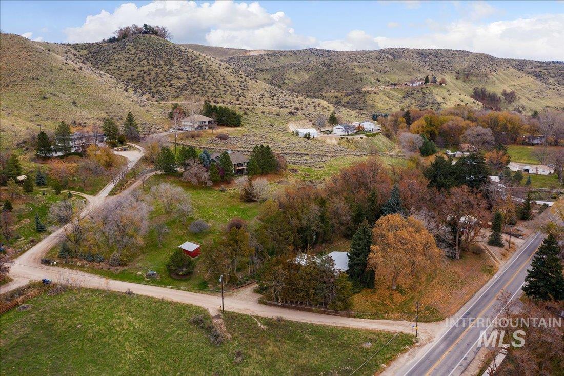 Tbd Eugene Street Boise, ID 83703 - Photo 3 of 10 Aerial view of property and surrounding area featuring a mountainous background